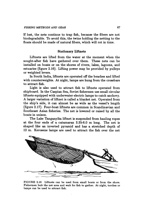 Fishing gear and methods