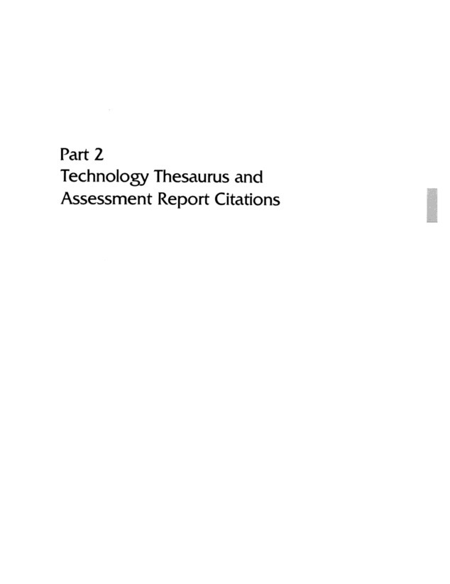 Part 2: Assessment Report Citations Listed by Technology | Medical