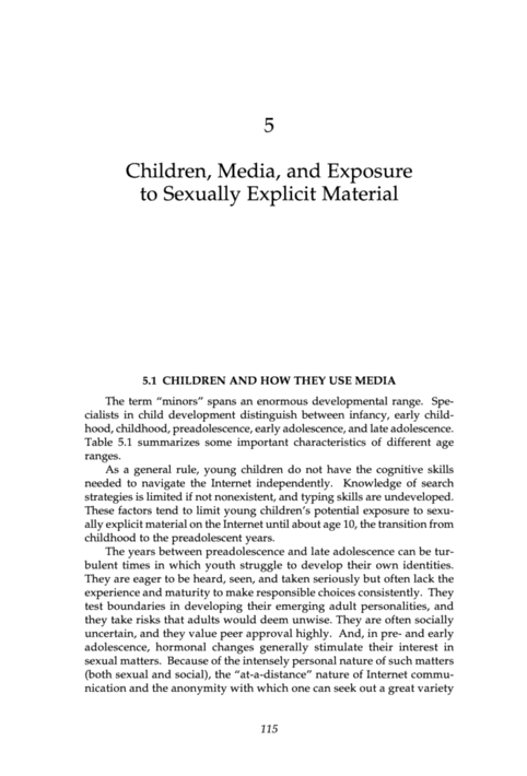 60 Salki Gls Xxx - 5. Children, Media, and Exposure to Sexually Explicit Material | Youth,  Pornography, and the Internet |The National Academies Press