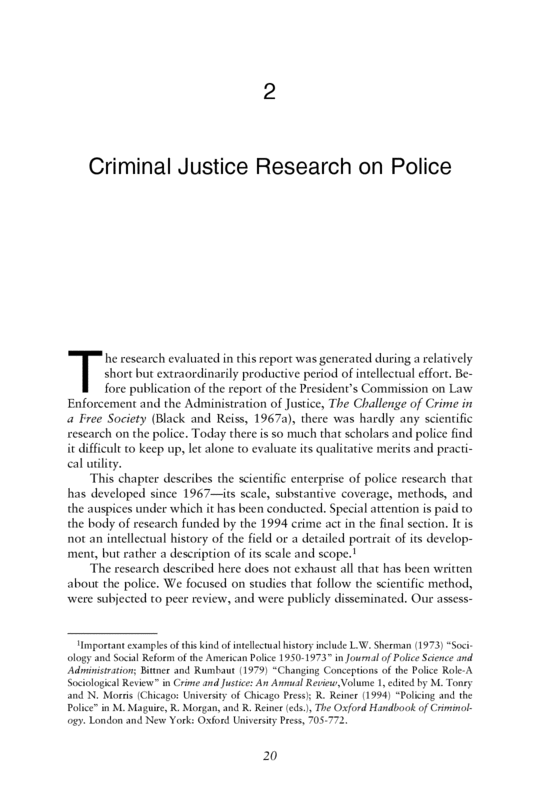 literature review criminal justice topics