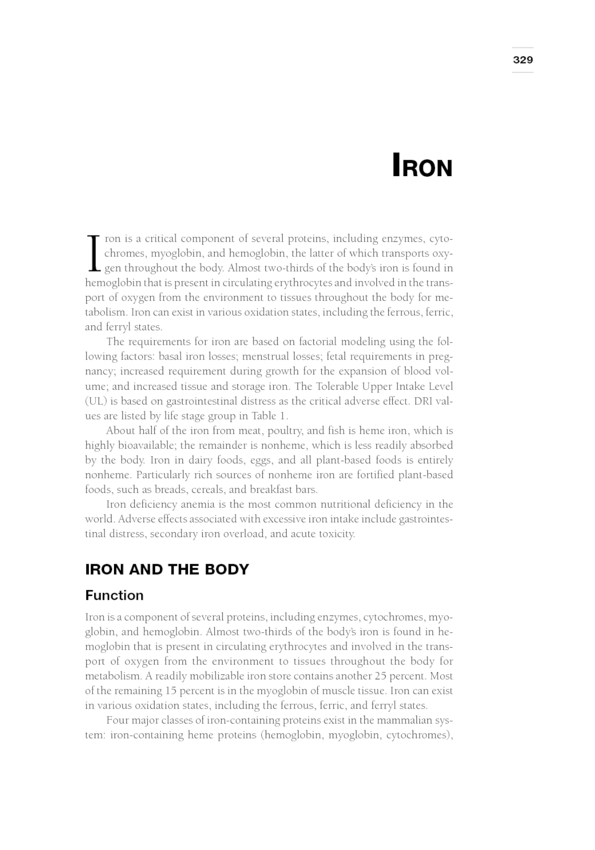 essay on iron