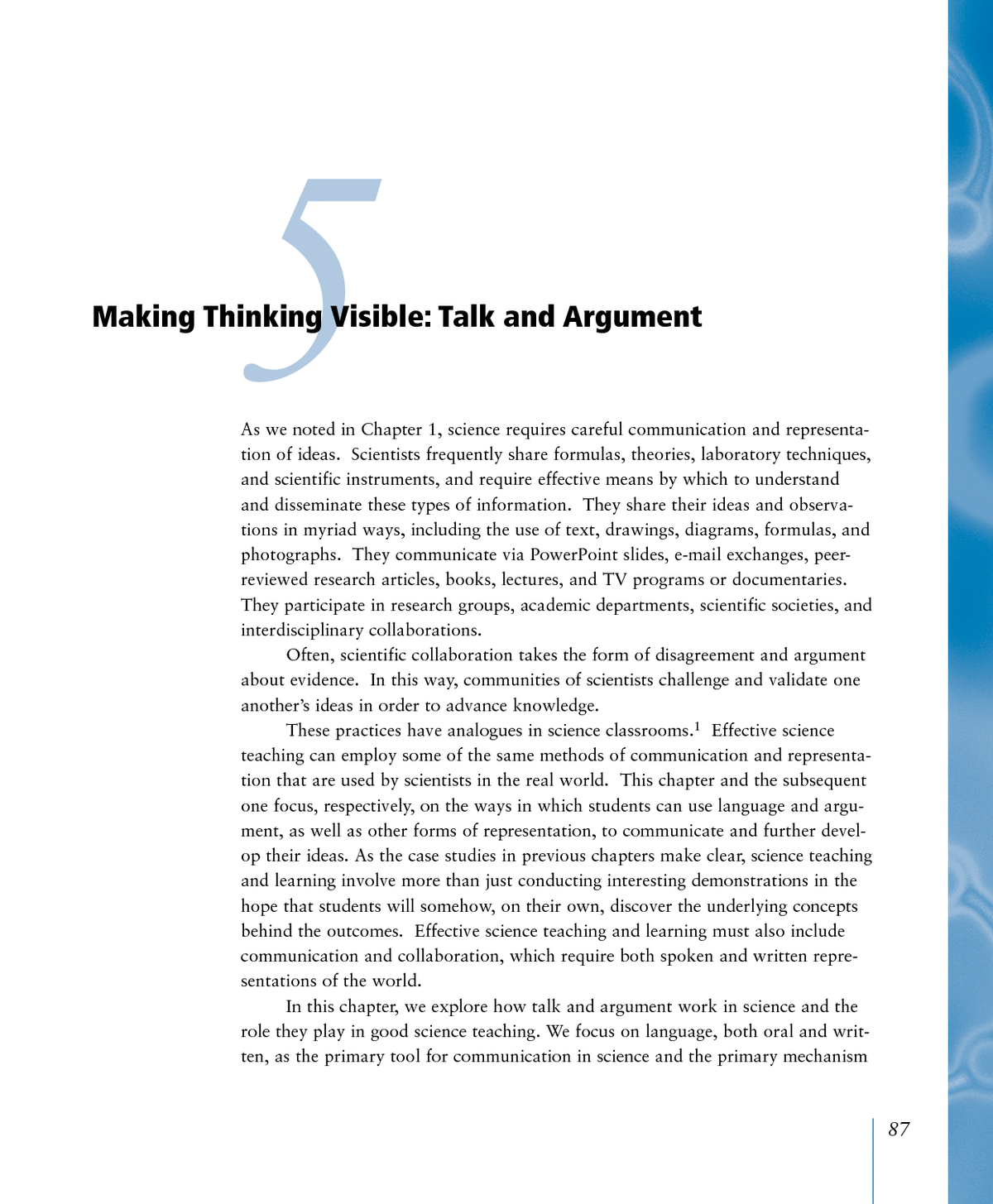 Developing a coherent argument throughout a book or dissertation