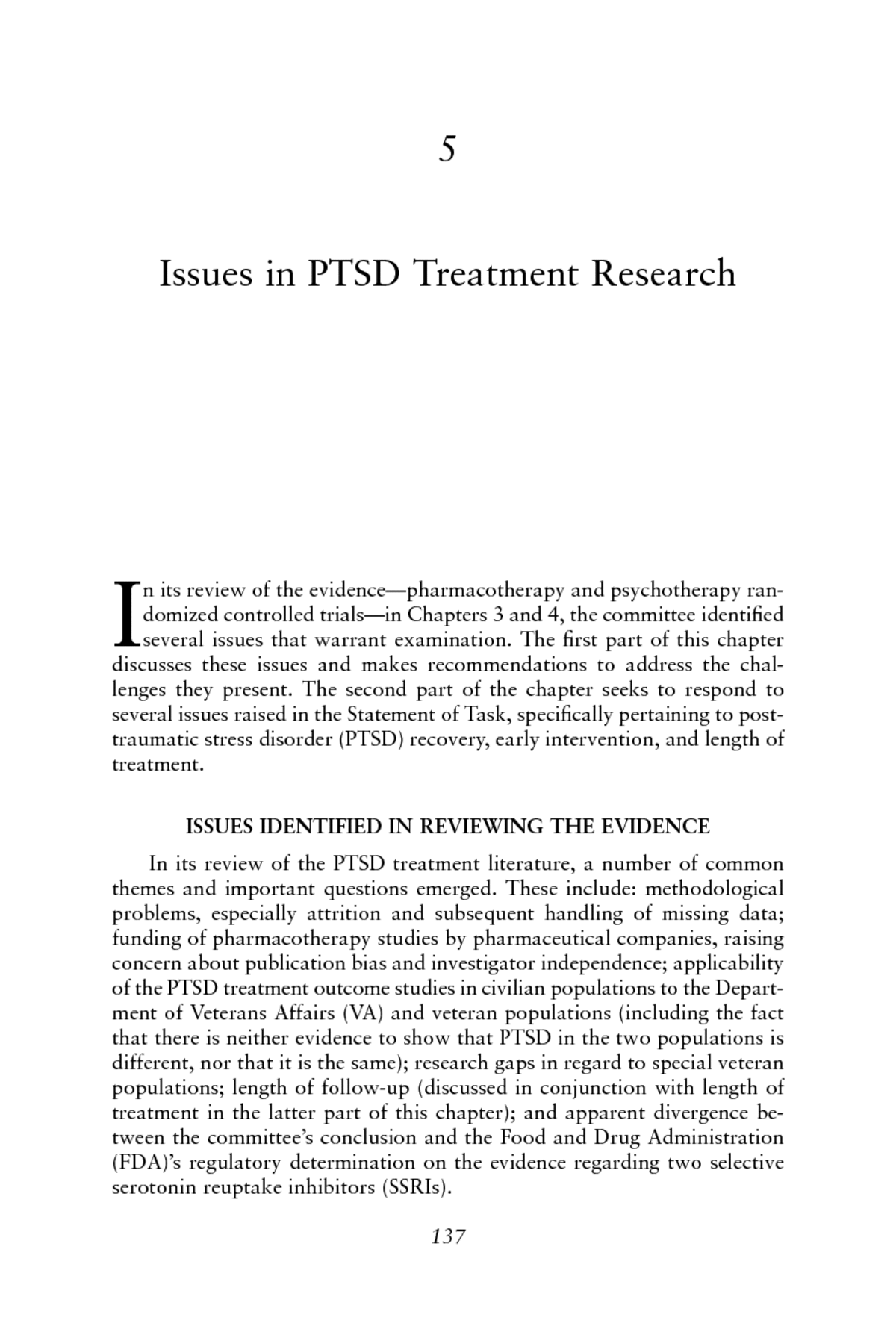 thesis statement about ptsd