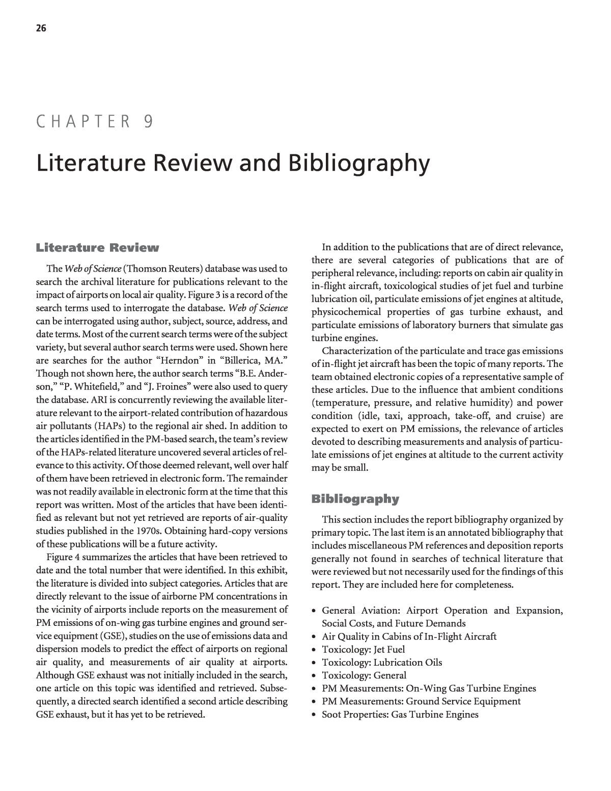 literature review bibliography