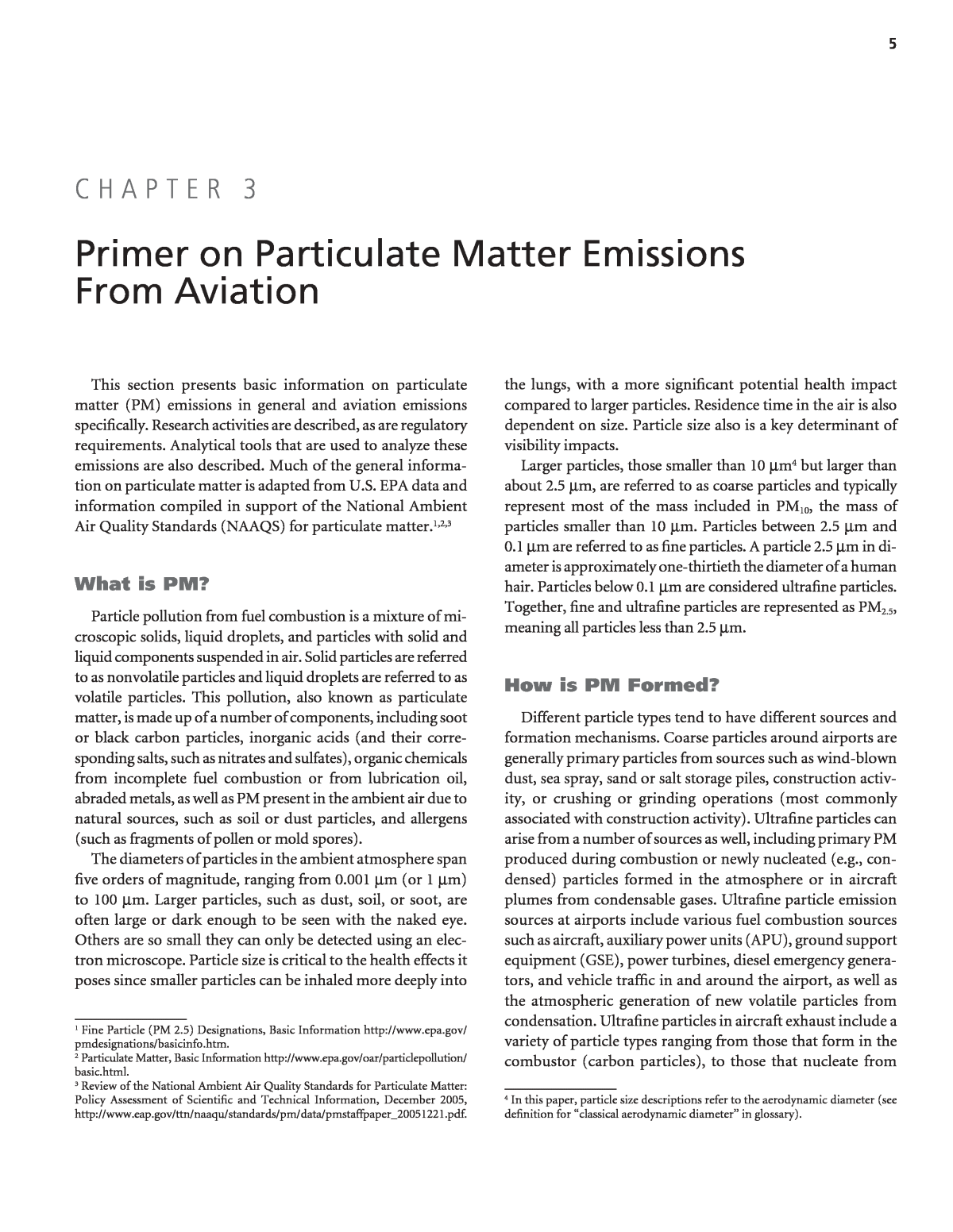 Particulate Matter (PM) Basics