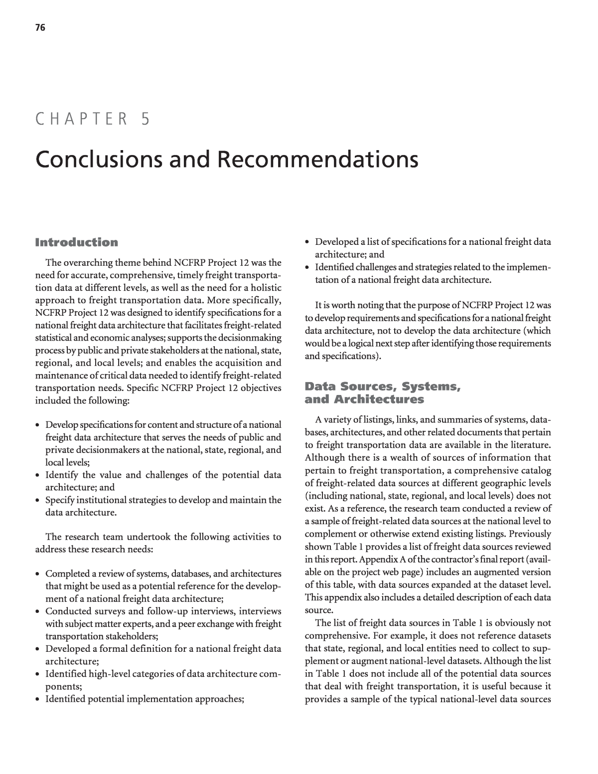 thesis chapter 5 recommendation in research example