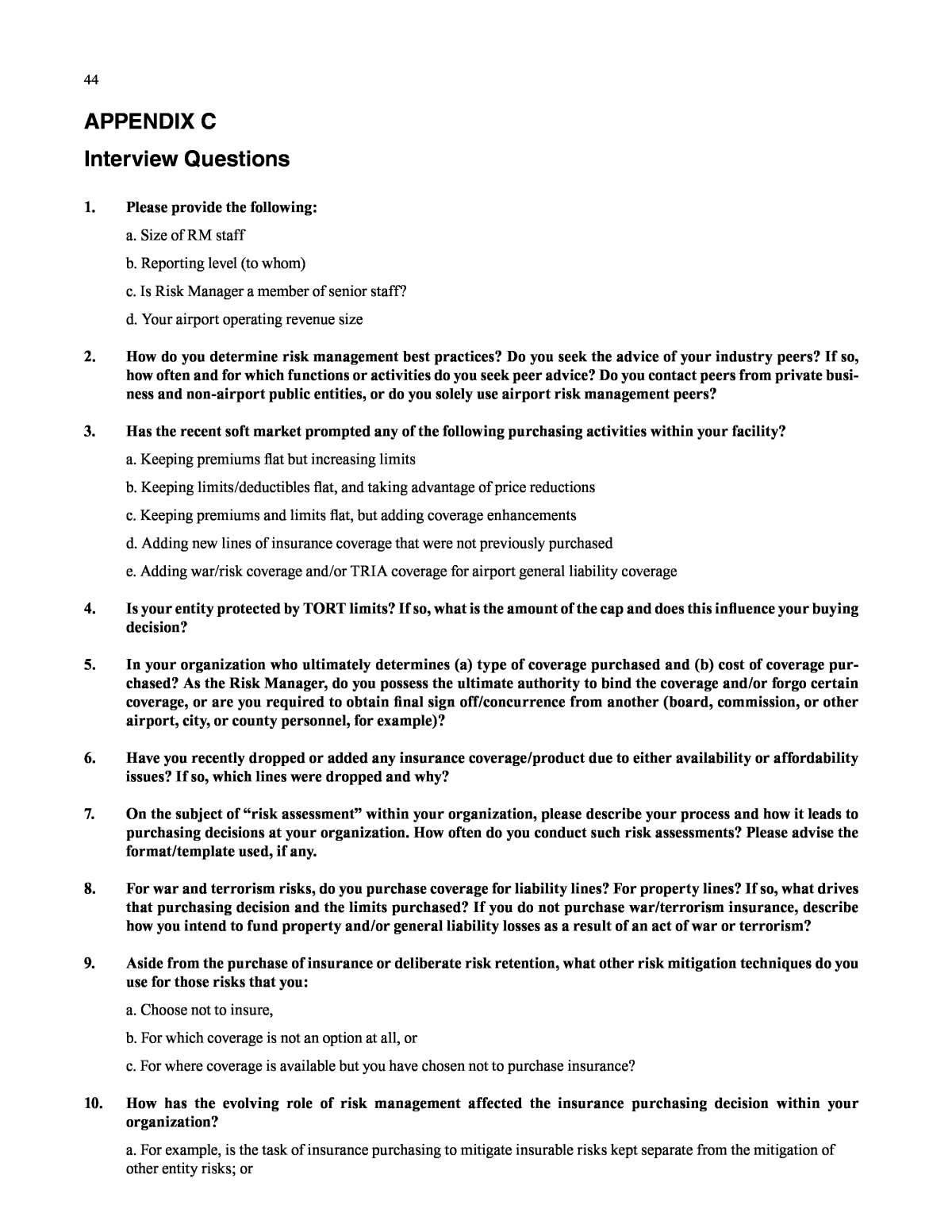 interview essay questions