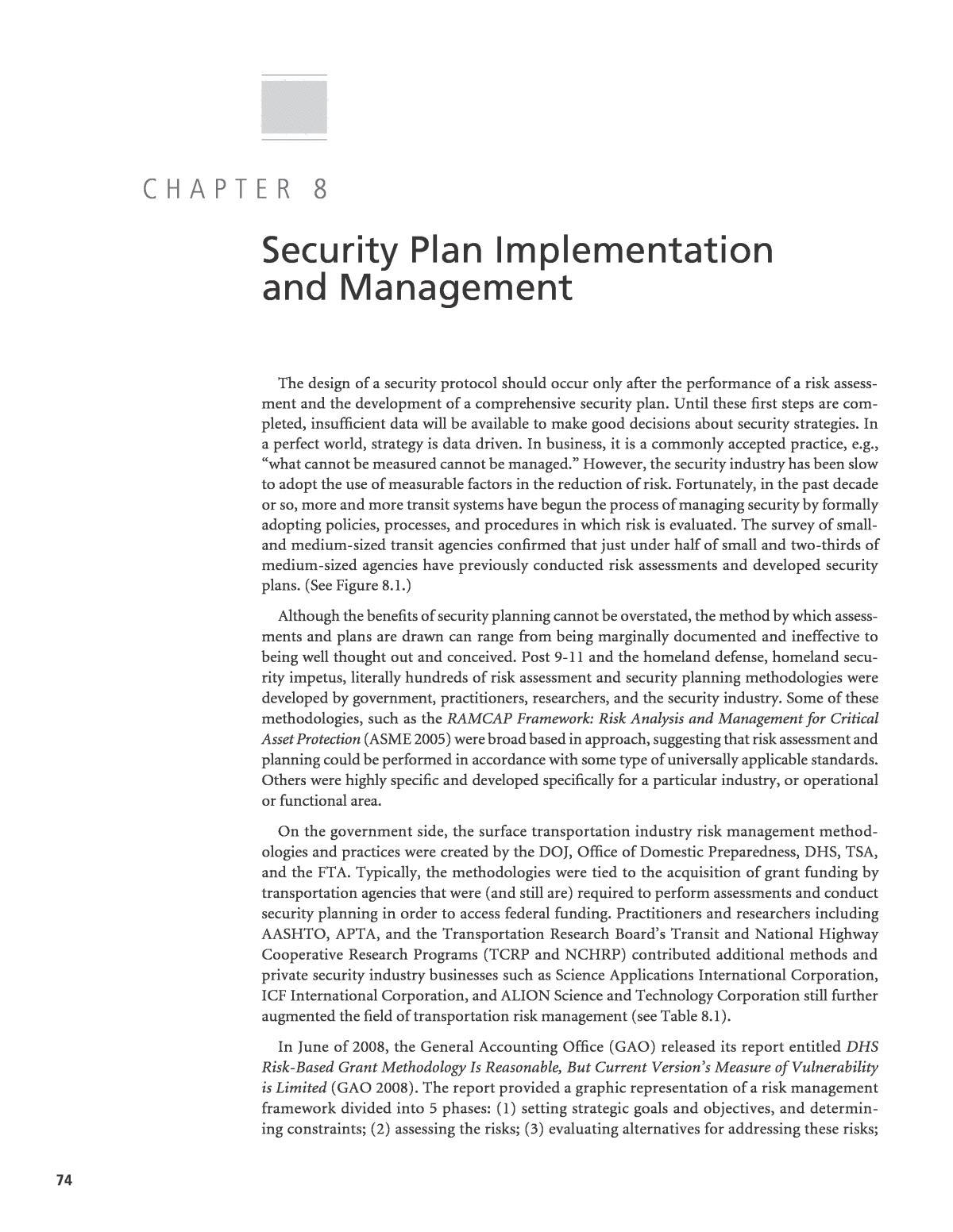 Security plan