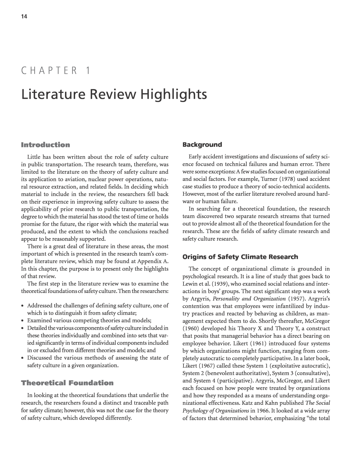 basic literature foundation in research example