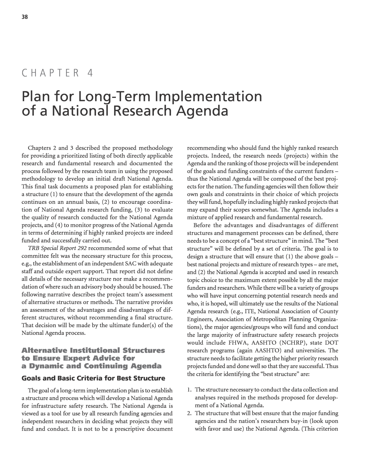 vonk Noord Amerika Charmant Chapter 4 - Plan for Long-Term Implementation of a National Research Agenda  | Highway Safety Research Agenda: Infrastructure and Operations |The  National Academies Press
