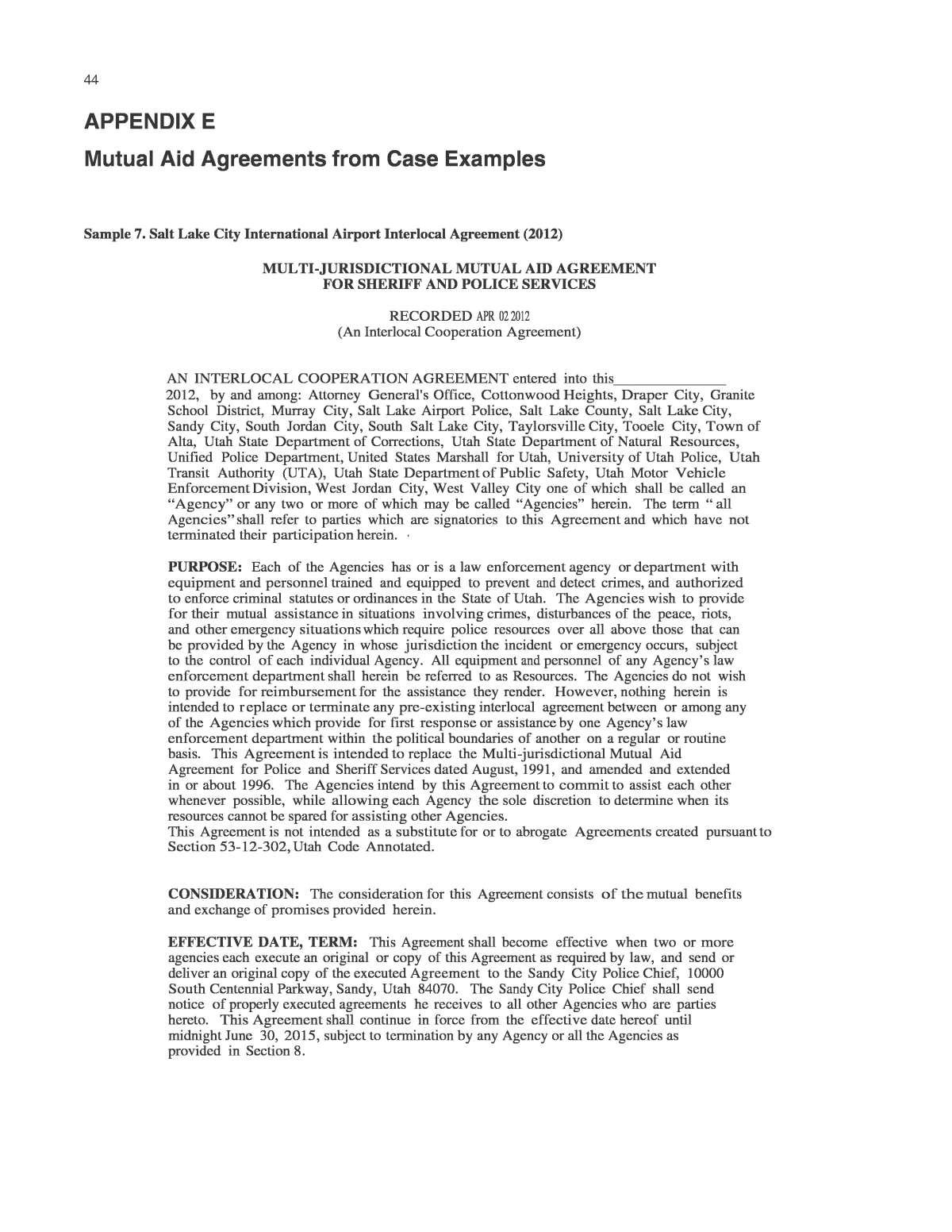 mutual aid agreement template