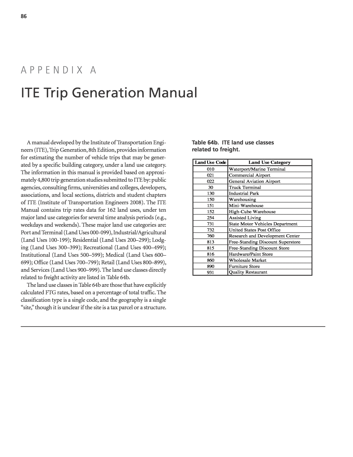 ite trip generation manual 9th edition