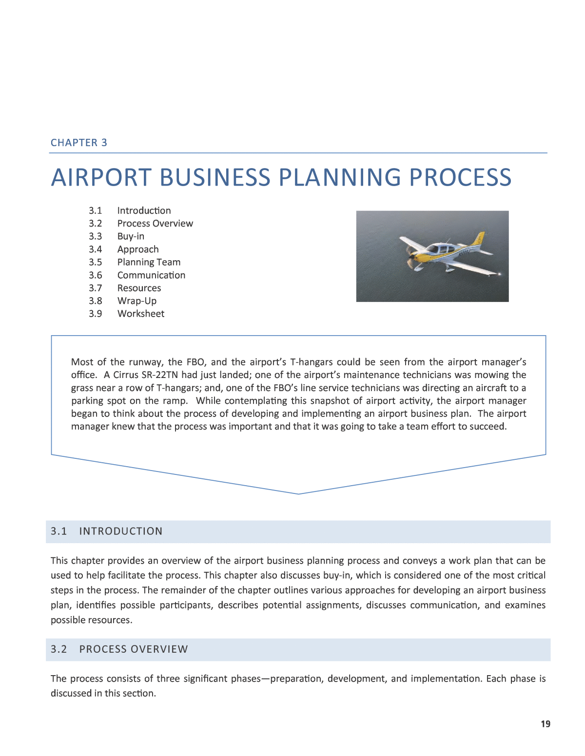 airport business plan
