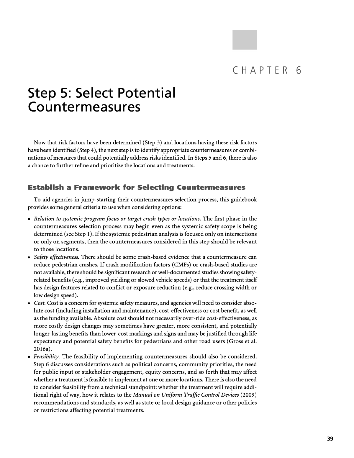 Pedestrian Safety Guide and Countermeasure Selection System