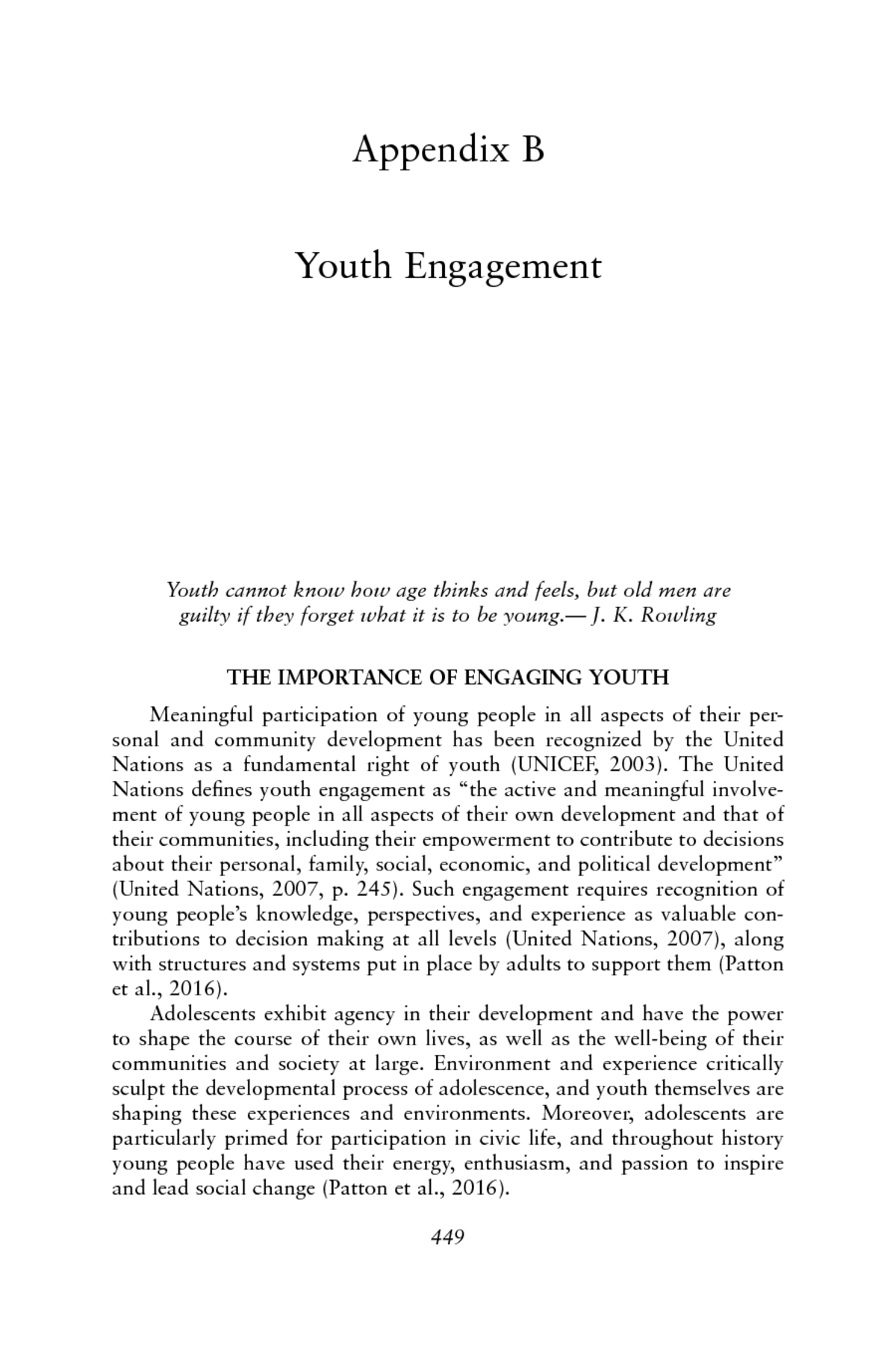 essay title about youth