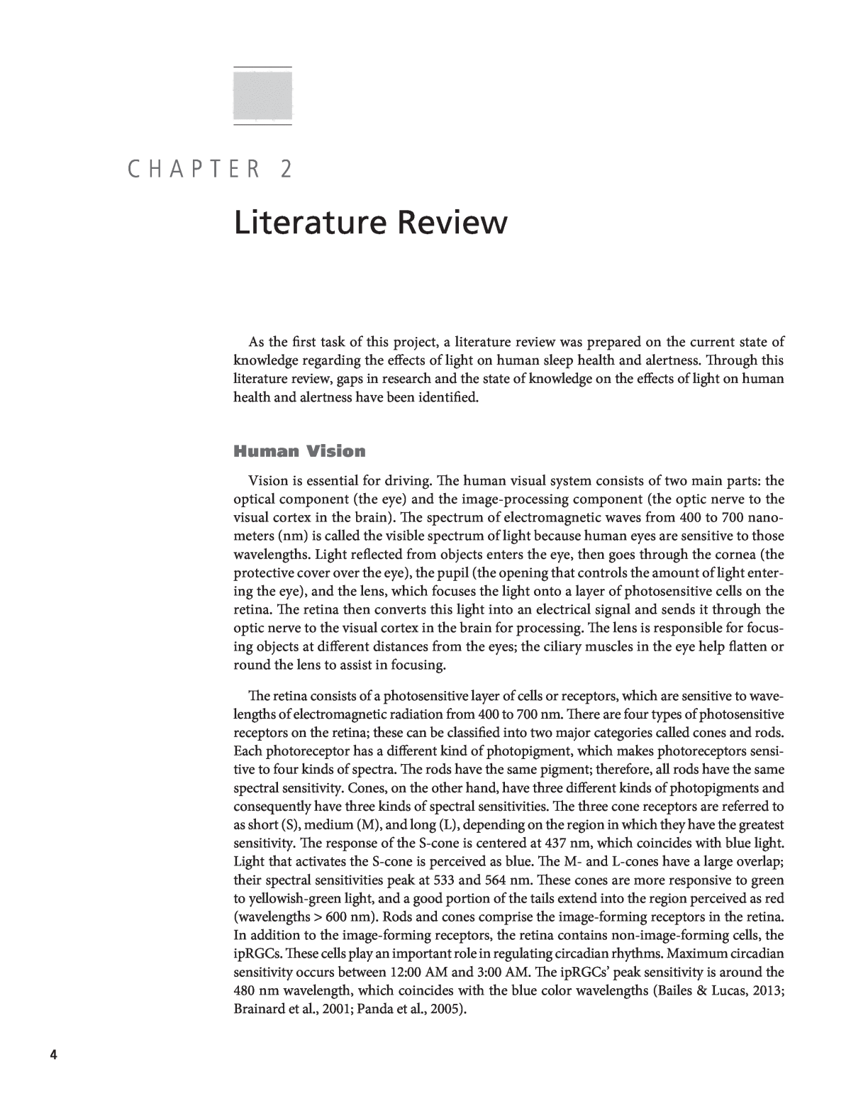 Chapter 2 - Literature Review  LED Roadway Lighting: Impact on