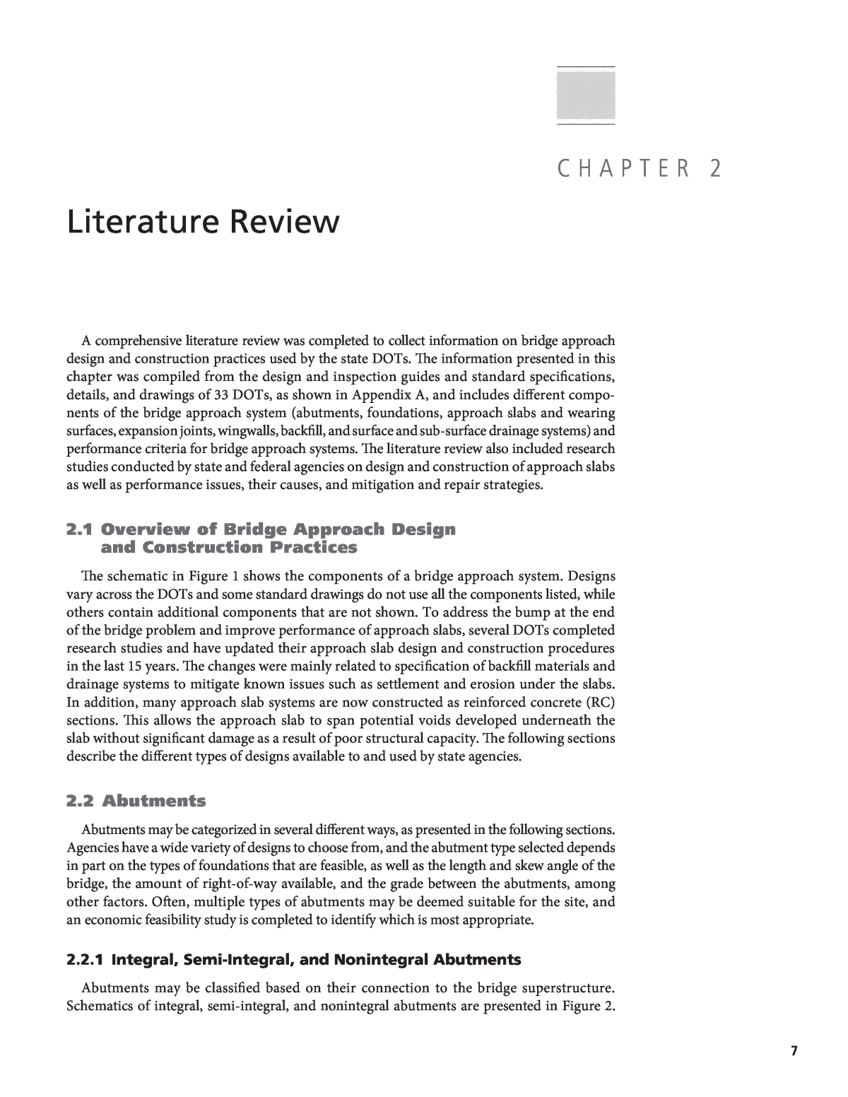 literature review on bridge pdf
