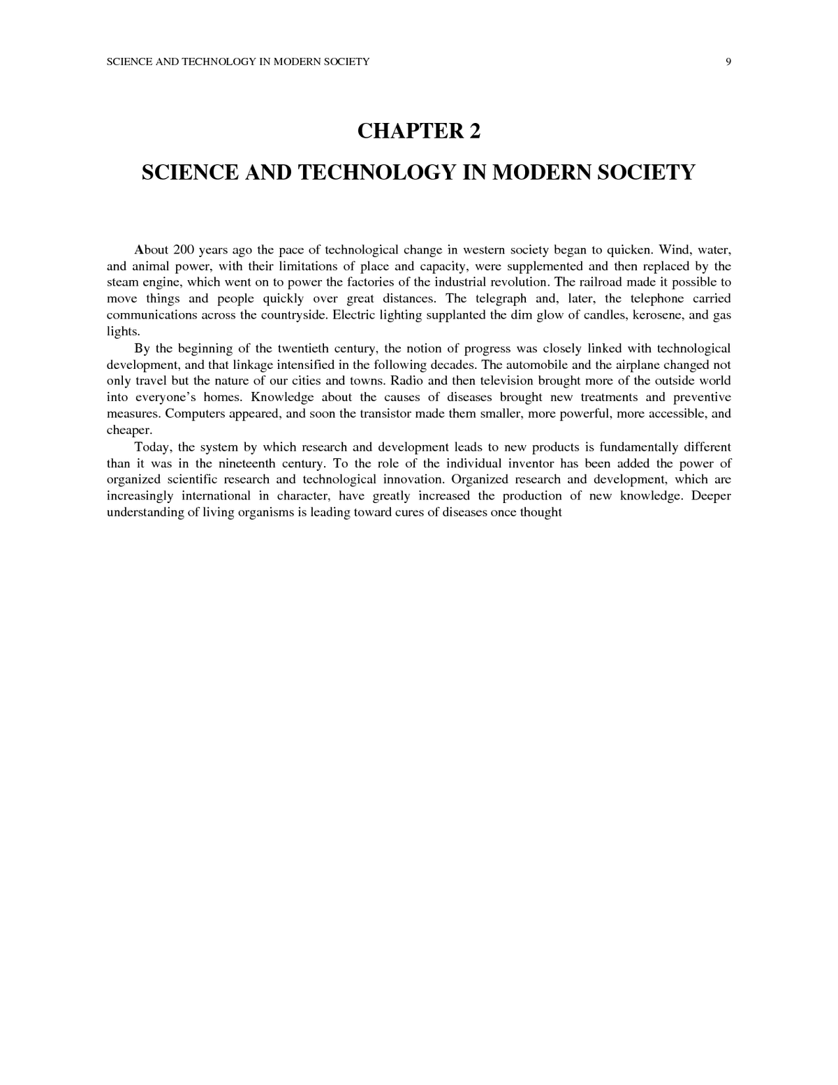 introduction modern technology essay
