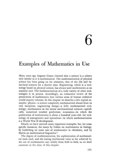 essay on use of mathematics