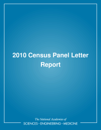 2010 Census Panel Letter Report
