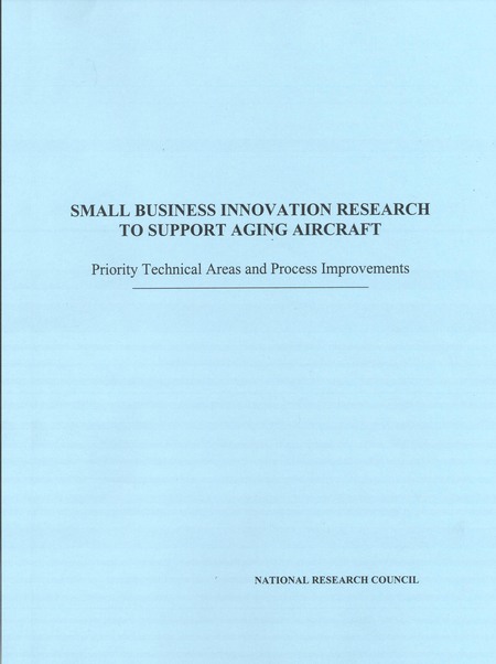 Cover: Small Business Innovation Research to Support Aging Aircraft: Priority Technical Areas and Process Improvements