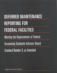 Cover Image:Deferred Maintenance Reporting for Federal Facilities