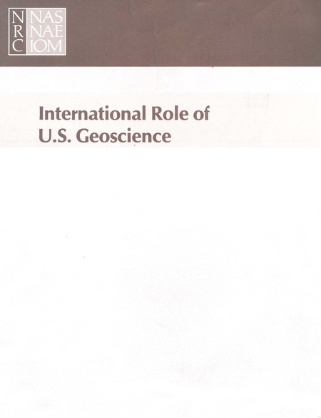 International Role of U.S. Geoscience