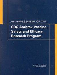 Cover Image:An Assessment of the CDC Anthrax Vaccine Safety and Efficacy Research Program