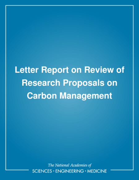 Letter Report on Review of Research Proposals on Carbon Management