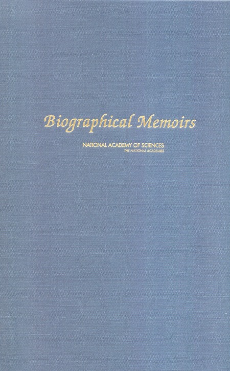Cover:Biographical Memoirs: Volume 85