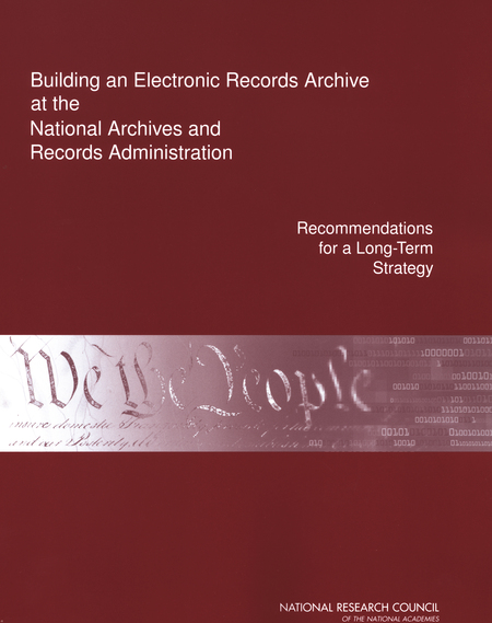 Cover: Building an Electronic Records Archive at the National Archives and Records Administration: Recommendations for a Long-Term Strategy