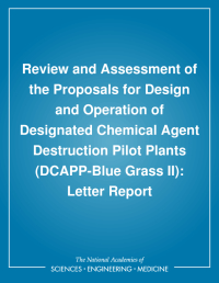 Review and Assessment of the Proposals for Design and Operation of Designated Chemical Agent Destruction Pilot Plants (DCAPP-Blue Grass II): Letter Report
