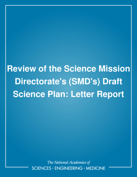 Cover: Review of the Science Mission Directorate's (SMD's) Draft Science Plan: Letter Report