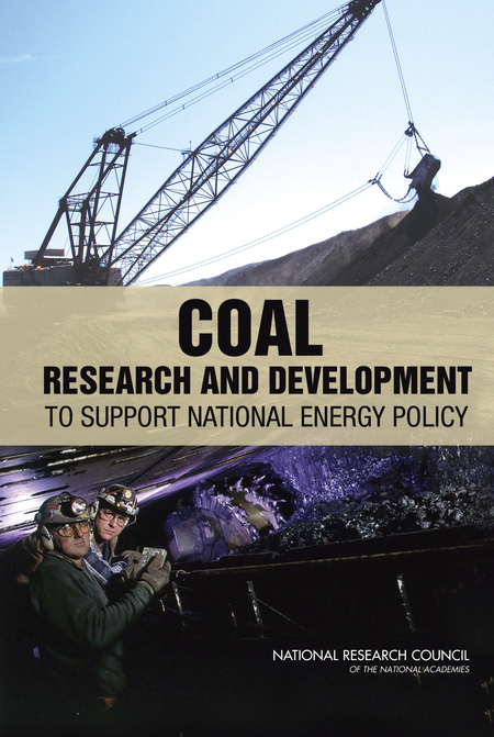 Cover: Coal: Research and Development to Support National Energy Policy
