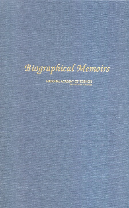 Cover: Biographical Memoirs: Volume 89