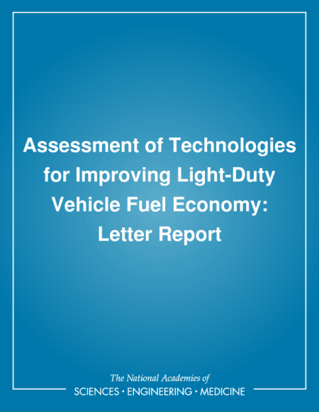 Cover: Assessment of Technologies for Improving Light-Duty Vehicle Fuel Economy: Letter Report