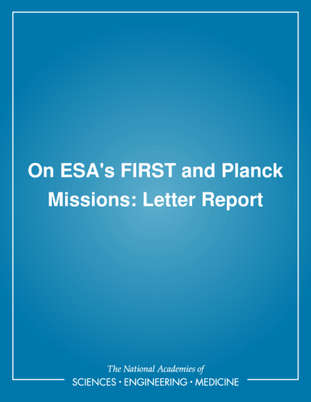 Cover: On ESA's FIRST and Planck Missions: Letter Report