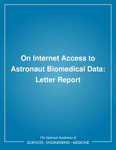 Cover: On Internet Access to Astronaut Biomedical Data: Letter Report