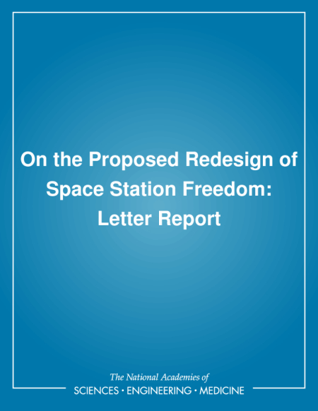 On the Proposed Redesign of Space Station Freedom: Letter Report