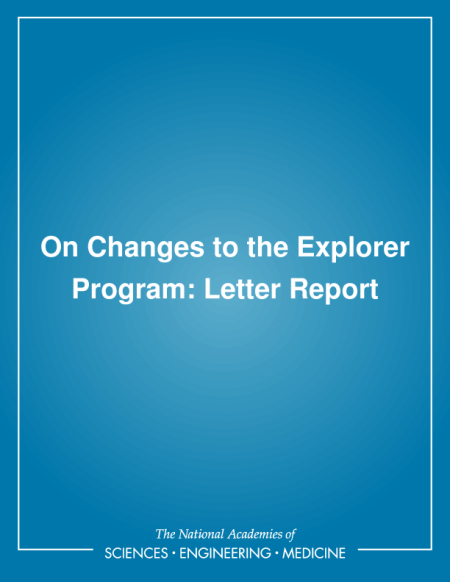 Cover: On Changes to the Explorer Program: Letter Report