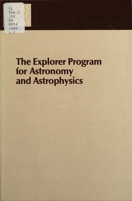 Cover: The Explorer Program for Astronomy and Astrophysics