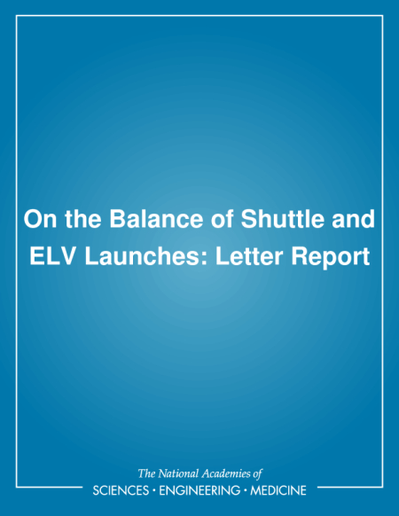 Cover: On the Balance of Shuttle and ELV Launches: Letter Report