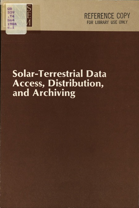 Solar-Terrestrial Data Access, Distribution, and Archiving