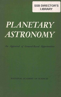 Cover Image: Planetary Astronomy