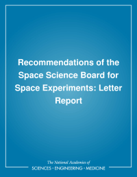 Recommendations of the Space Science Board for Space Experiments: Letter Report