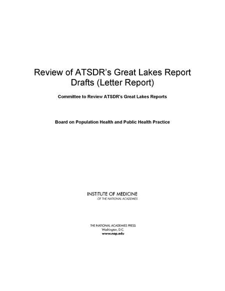 Cover: Review of ATSDR's Great Lakes Report Drafts: Letter Report