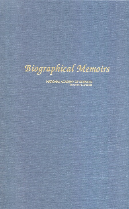 Cover: Biographical Memoirs: Volume 91