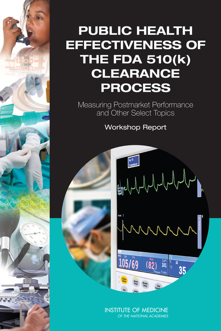 Cover:Public Health Effectiveness of the FDA 510(k) Clearance Process: Measuring Postmarket Performance and Other Select Topics: Workshop Report