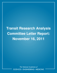 Transit Research Analysis Committee Letter Report: November 16, 2011