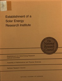 Establishment of a Solar Energy Research Institute
